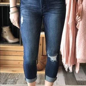 Cropped skinny jeans